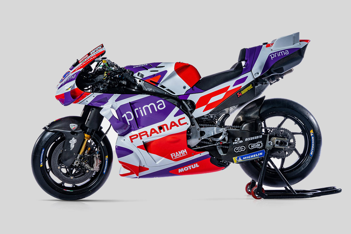 2023 Pramac Ducati MotoGP race bike livery